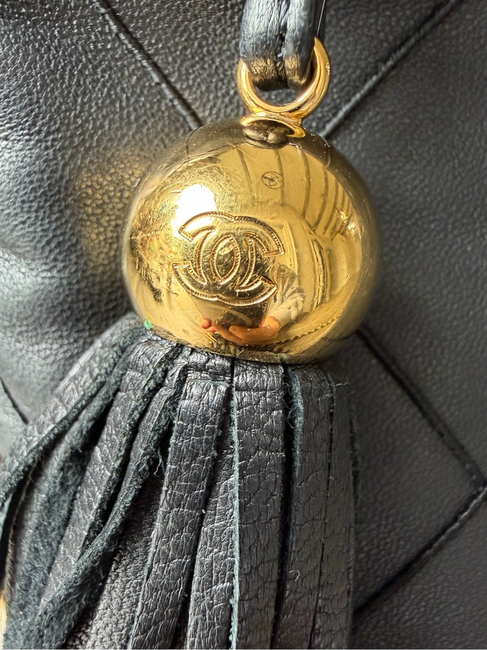 Vintage Chanel Quilted Tassel Shoulder Bag - Picture 4 of 16